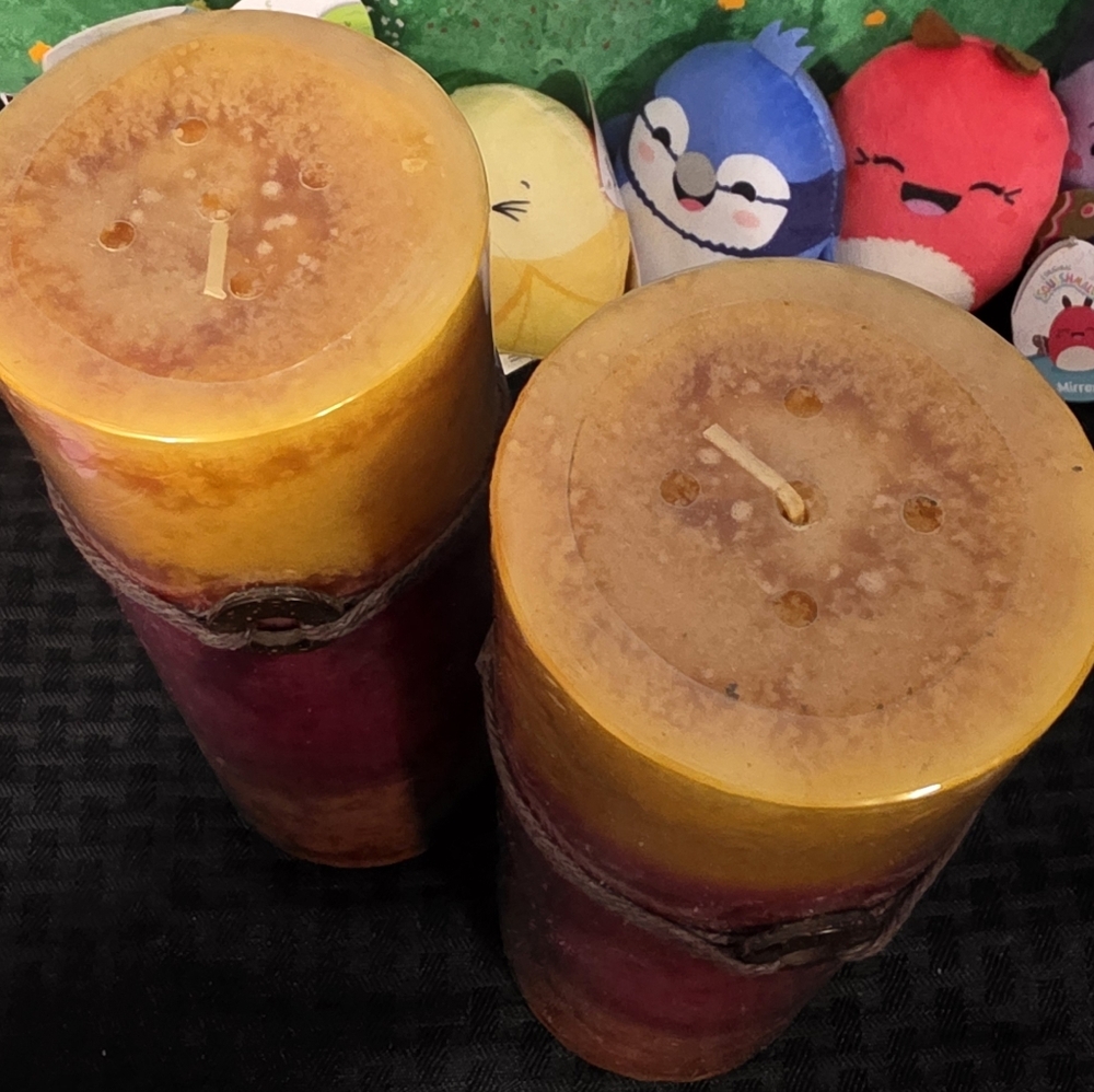 Hobby Lobby Yellow and Red Decorative Candles - Picture 3 of 3